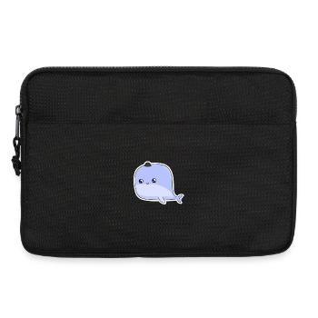 Small Whale - Laptop bag 13" - black - Front