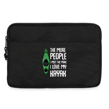Mehr Kayak Liebe Als Worte - Laptoptasche 13" - Schwarz - Vorne