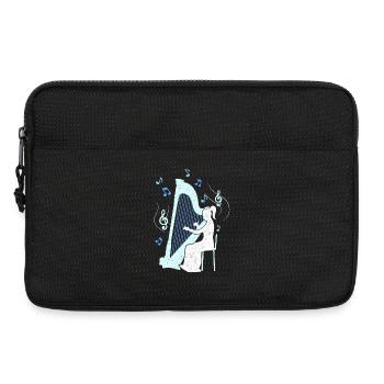 Harfe-Spielerin - Laptoptasche 13" - Schwarz - Vorne