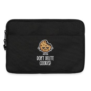 Do not delete cookies funny computer nerd humor - Laptop bag 13" - black - Front