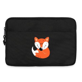 Kleiner Fuchs - Laptoptasche 13" - Schwarz - Vorne