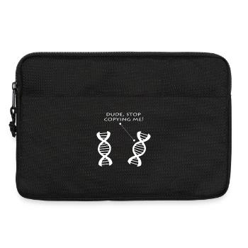 DNA Dialogue: Stop Copying - Laptop bag 13" - black - Front