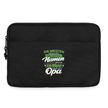 Opa Enkel T-Shirt Die Wichtigsten nennen mich OPA - Laptoptasche 13" - Schwarz - Vorne