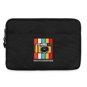 Retro Camera Pop Art Block - Laptop bag 13" - black - Front