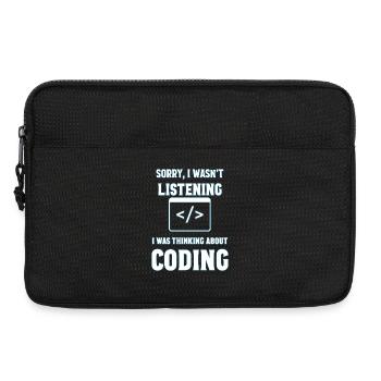 Programmieren Geschenk - Laptoptasche 13" - Schwarz - Vorne