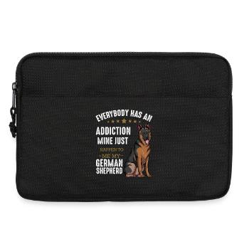 Meine Sucht: Deutscher Schäferhund - Laptoptasche 13" - Schwarz - Vorne