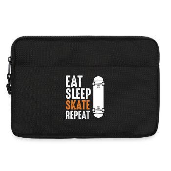 Eat Sleep Skate Repeat - Laptop bag 13" - black - Front