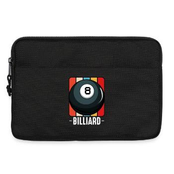 Billiard Eight-Ball Retro - Laptop bag 13" - black - Front