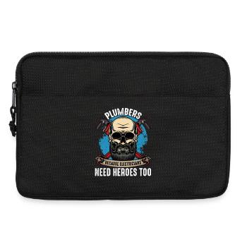 Plumber Heroes Skull Motif - Laptop bag 13" - black - Front