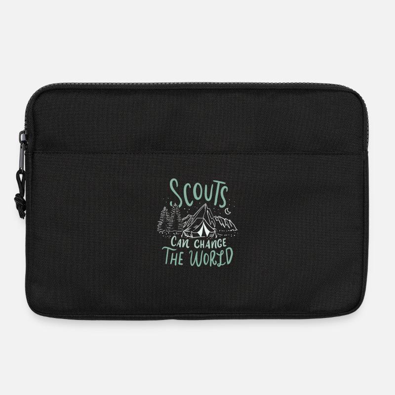 Pfadfinder Camping Zelten Geschenk - Laptoptasche 13" - Schwarz