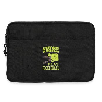 Pickleball Stay Out Of The Kitchen - Laptop bag 13" - black - Front