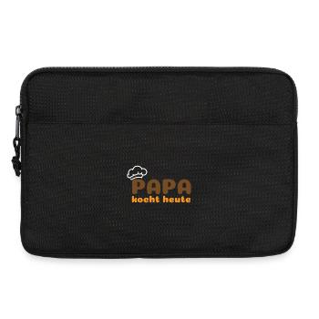 Papa kocht heute - Laptoptasche 13" - Schwarz - Vorne