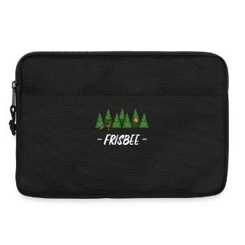 Forest Dog Frisbee in the Green - Laptop bag 13" - black - Front