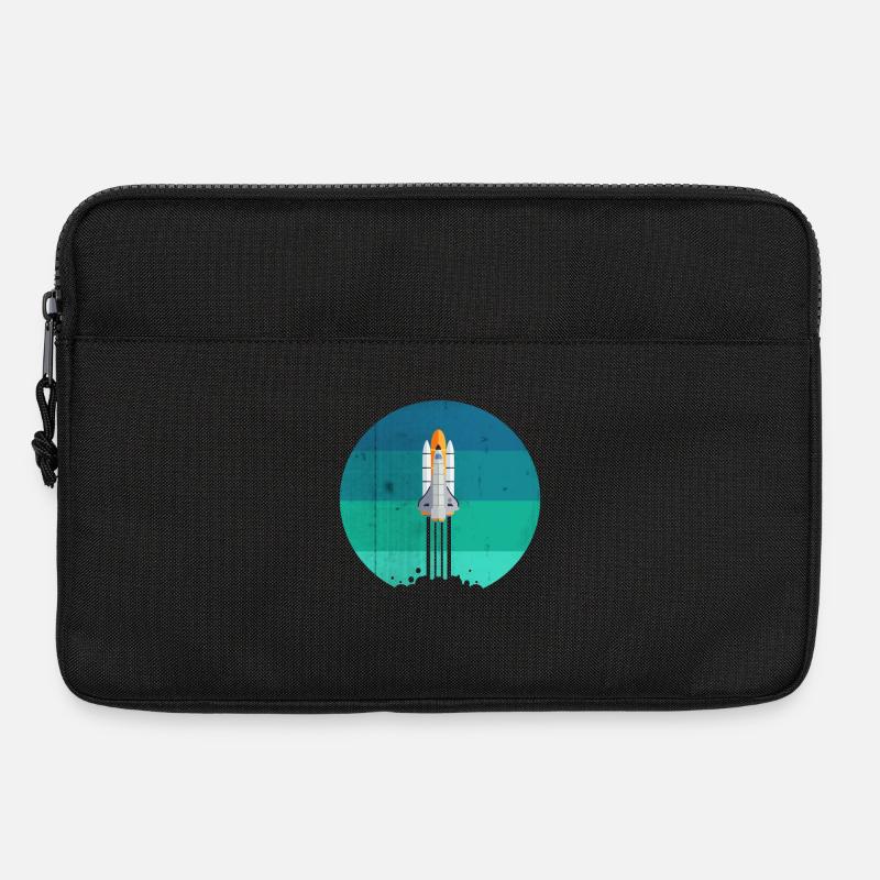 Raumfahrt Rakete Raketenstart - Laptoptasche 13" - Schwarz
