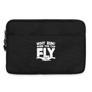 Schwimmen Schwimmer Geschenk - Laptoptasche 13" - Schwarz - Vorne