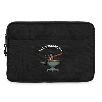 Étincelles et enclume de la forge - Sacoche pour ordinateur portable 13 pouces - noir - Devant