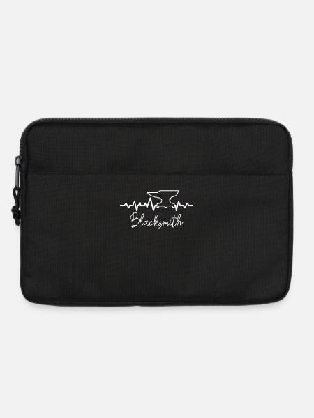 Blacksmithing Heartbeat - Laptop bag 13" - black