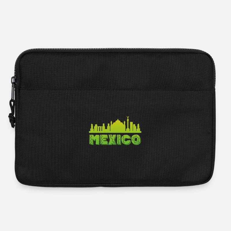 Mexiko Skyline Illustration - Laptoptasche 13" - Schwarz