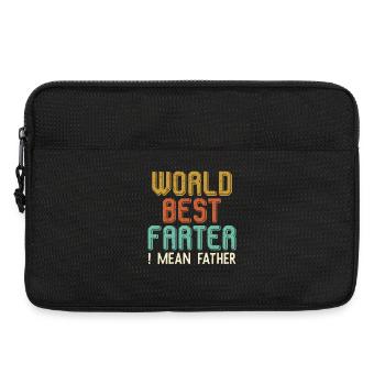 Bester Furz der Welt – ich meine Vater, lustiger Vater - Laptoptasche 13" - Schwarz - Vorne