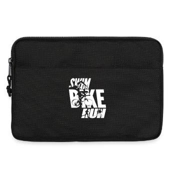Swim Bike Run - Laptoptasche 13" - Schwarz - Vorne