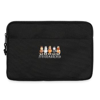 Pferdemädchen I Pferde Comic - Laptoptasche 13" - Schwarz - Vorne