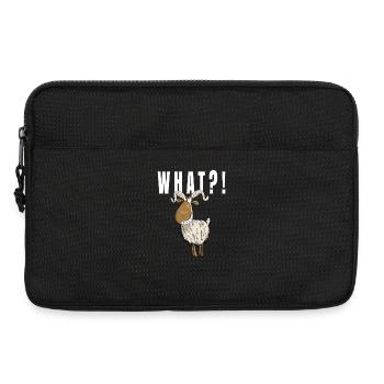 What ?! Lustige Ziege - Laptoptasche 13" - Schwarz - Vorne