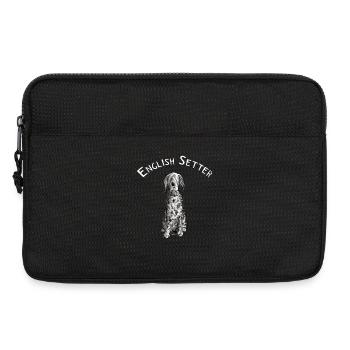 Cadeau de bande dessinée drôle de poseur anglais I chien - Sacoche pour ordinateur portable 13 pouces - noir - Devant