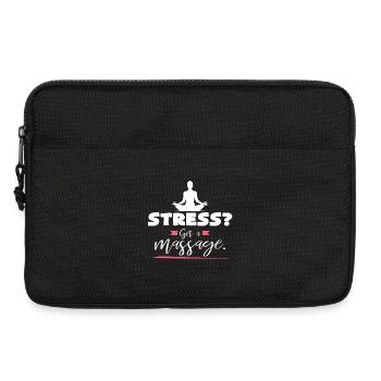 Stress Massage Time Out - Laptop bag 13" - black - Front