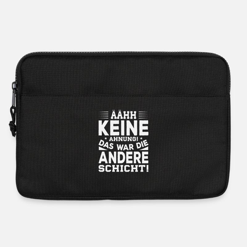 Das war die andere schicht - Laptoptasche 13" - Schwarz