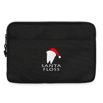 Santa Floss Zahnweihnachtslogo - Laptoptasche 13" - Schwarz - Vorne