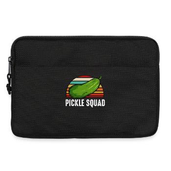 Pickle Squad Coucher de soleil rétro - Sacoche pour ordinateur portable 13 pouces - noir - Devant