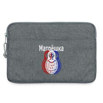 Matryoshka, russe - Sacoche pour ordinateur portable 13 pouces - gris chiné - Devant