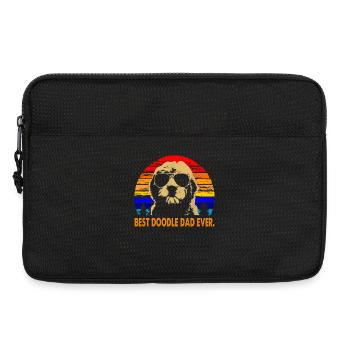 Mens Vintage Goldendoodle Dad Bester Doodle Dad aller Zeiten - Laptoptasche 13" - Schwarz - Vorne