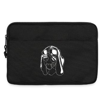 Basset Hound - Laptop bag 13" - black - Front
