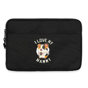 Hamster Goldhamster - Laptoptasche 13" - Schwarz - Vorne