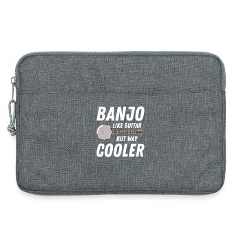 Banjo Like Guitar But Way Cooler - Laptop bag 13" - heather grey - Front
