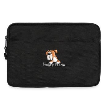Happy Deutscher Boxer Mama I Hunde Frauchen - Laptoptasche 13" - Schwarz - Vorne