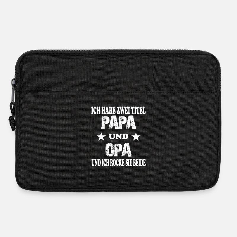 papa und opa - Laptoptasche 13" - Schwarz