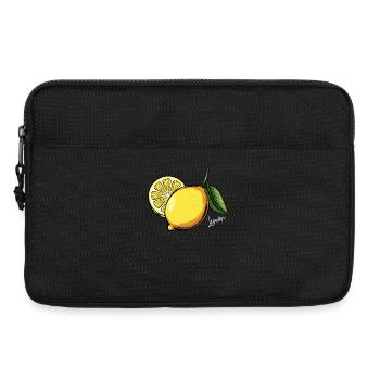 Illustration citron d’agrumes - Sacoche pour ordinateur portable 13 pouces - noir - Devant