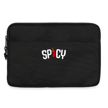 Spicy Pepper Typography - Laptop bag 13" - black - Front