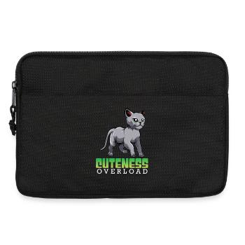 Katzen Überdosis Niedlichkeit - Laptoptasche 13" - Schwarz - Vorne
