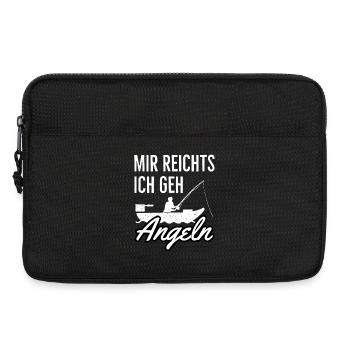 Mir reicht’s ich geh angeln Lustiger Spruch - Laptoptasche 13" - Schwarz - Vorne