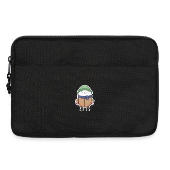 Polar bear winter - Laptop bag 13" - black - Front