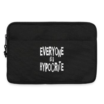 Gesellschaft und Wahrheit: Jeder ist ein Heuchler - Laptoptasche 13" - Schwarz - Vorne