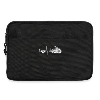 Motorcycle Motorcycle Heartbeat - Laptop bag 13" - black - Front