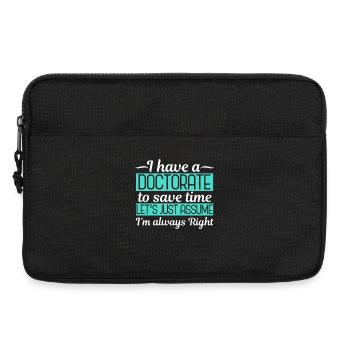 Doctorat Drôle - Sacoche pour ordinateur portable 13 pouces - noir - Devant