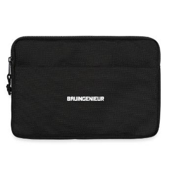 Baungengeur Industrie Blockschrift - Laptoptasche 13" - Schwarz - Vorne