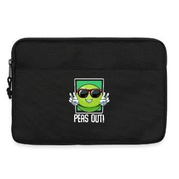 Limette Peace Out Cartoon - Laptoptasche 13" - Schwarz - Vorne