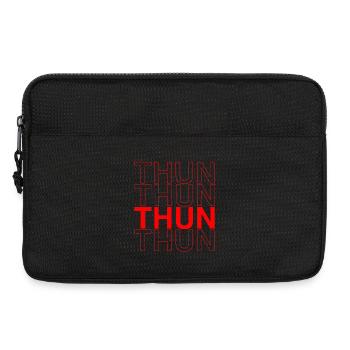 THUN Design - Red Calligraphy - Laptop bag 13" - black - Front