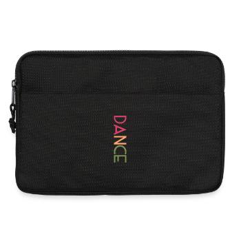 DANCE Design - Bunte Buchstaben Kunst - Laptoptasche 13" - Schwarz - Vorne